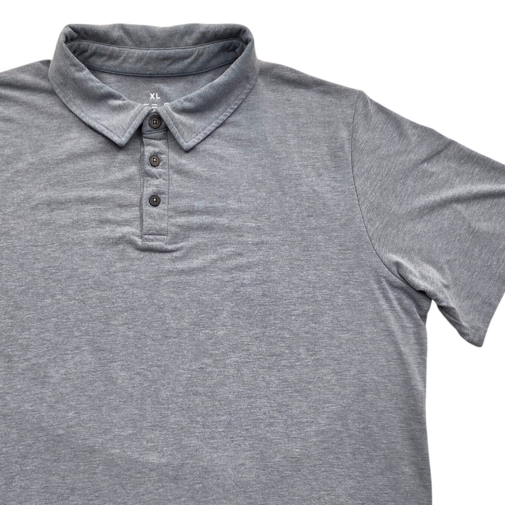 Free Fly Bamboo Flex Polo Short Sleeve Stretch Shirt 2920 Blue Grey Mens XL